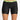 Front angle Model shot of female in Intensity Girls Padded Slider in color BLACK/OPTIC YELLOW