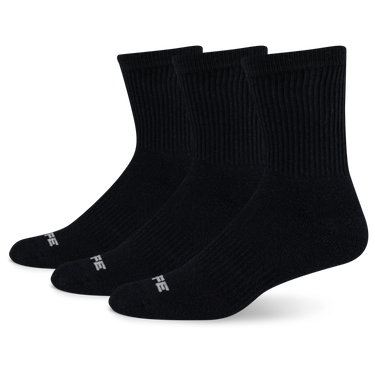Unisex Crew Sock in Black