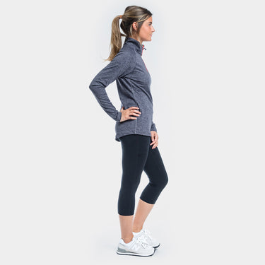 Heathered Quarter Zip Pullover