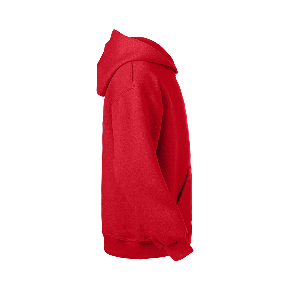Soffe Classic Hooded Sweatshirt - 50/50 Cotton Poly Blend, Brown, Front Pocket
