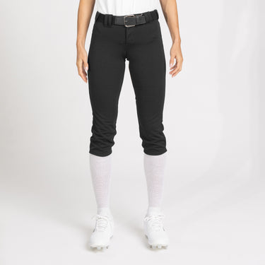 Front angle Model shot of female in Intensity Pro Elite Pant in color BLACK