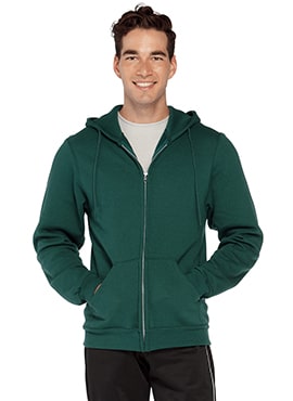 man wearing green hoodie hands in pockets