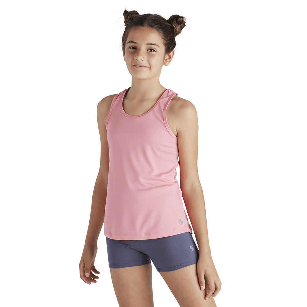 exposure Re-paste Middle Soffe Girls Knotted Racerback Tank | Soffe Apparel