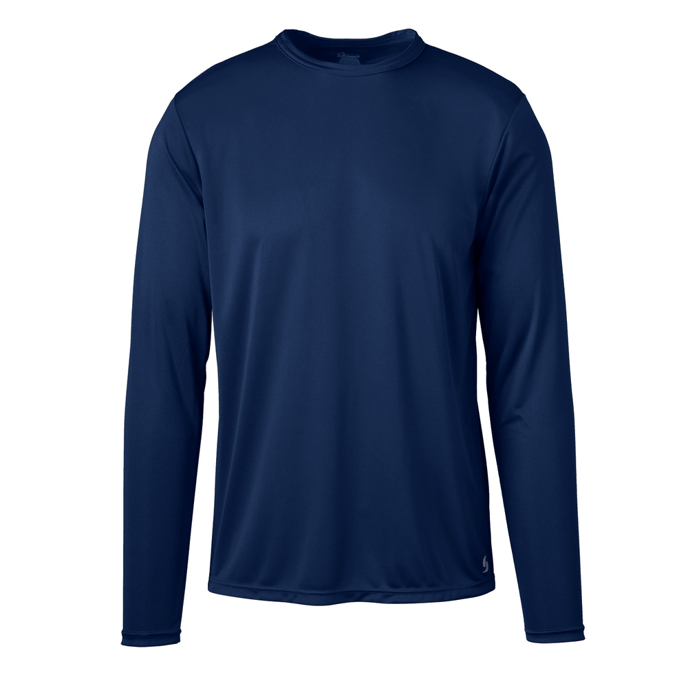 Mens Mans RED BLUE BLACK or WHITE Long Sleeve Base Layer T-Shirt Tee 