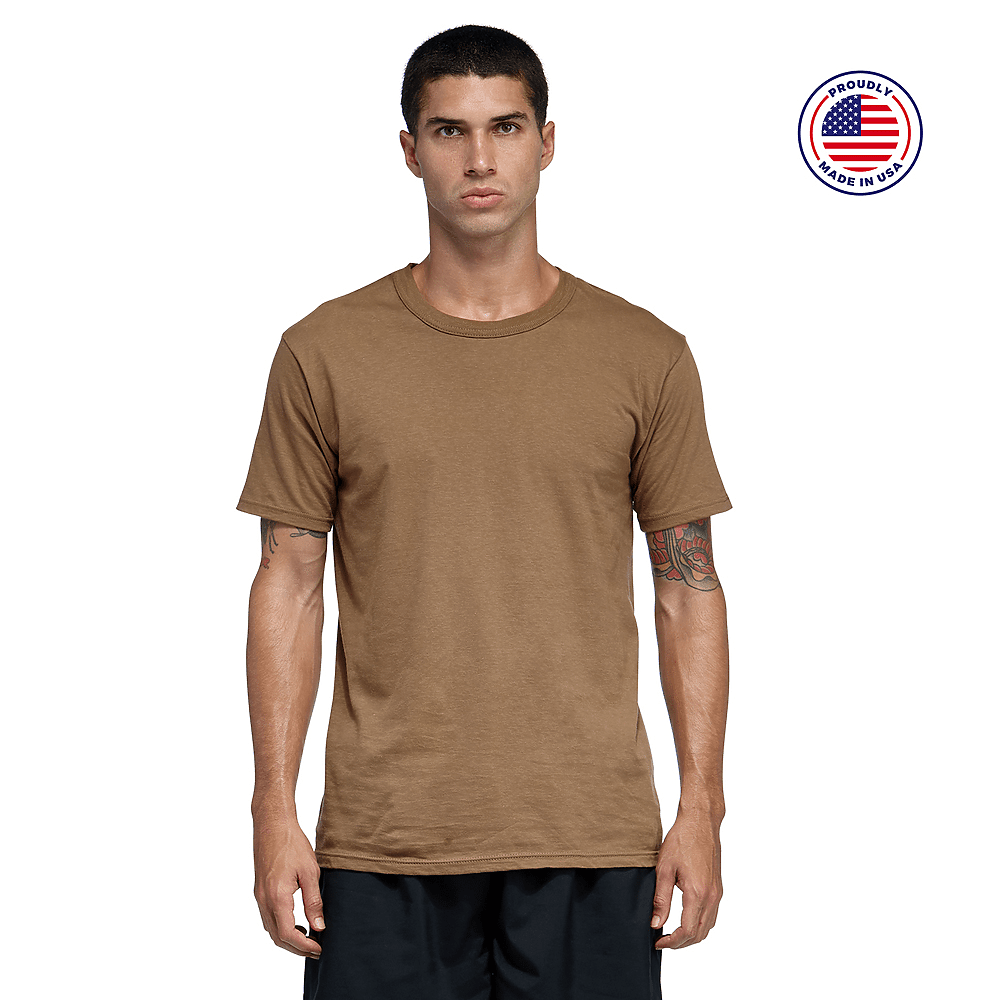 NEW Soffe Mens Soft Spun Military 3 Pack T Shirts Green Large FREE SHIPPING 