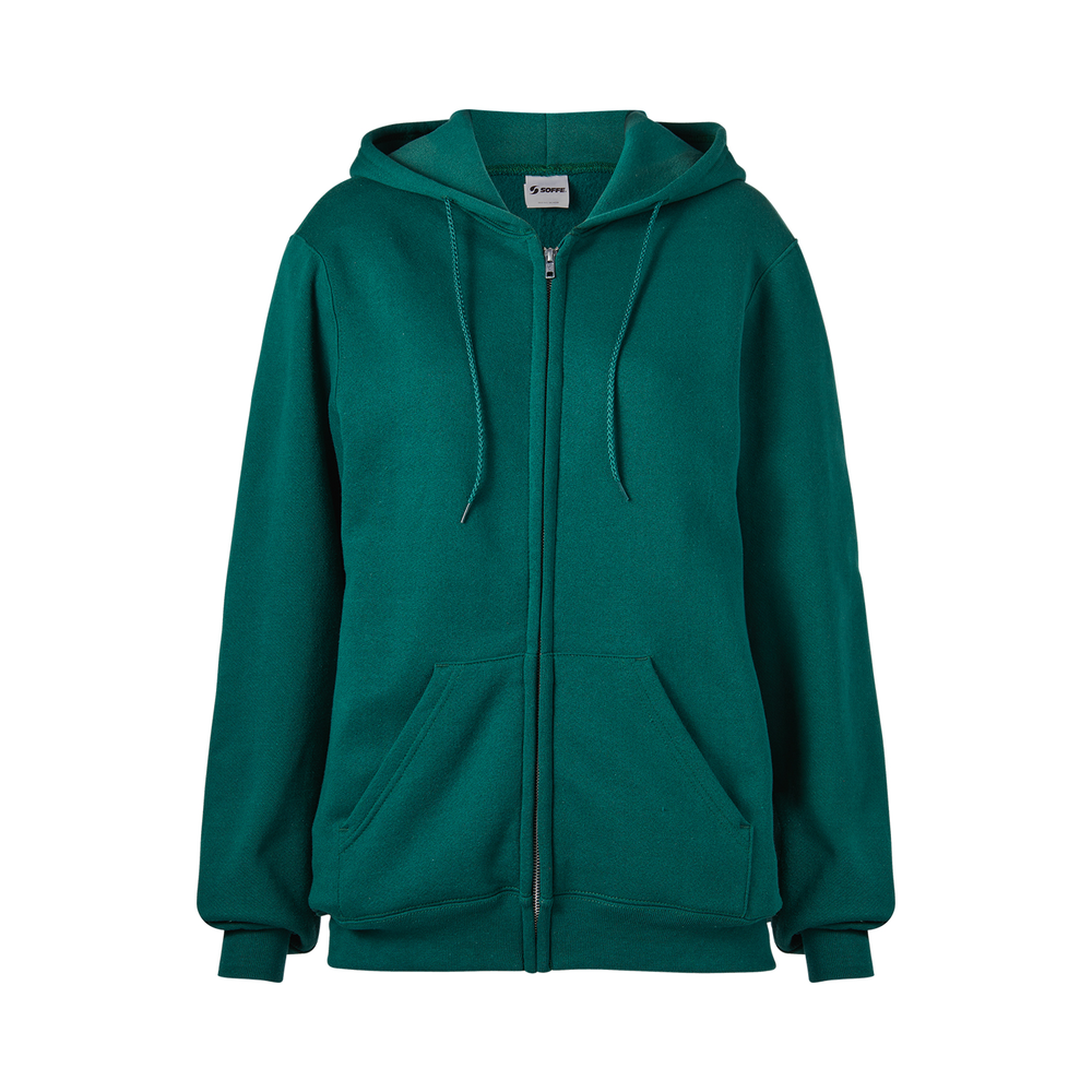 Vtg 90s Speedy USA Hoodie Sweatshirt Mens XL Green Full Zip Blank Relaxed  Fit 