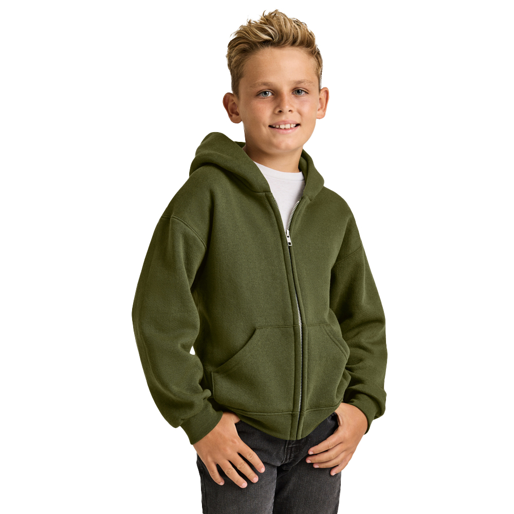 Soffe Youth Classic Zip Hooded Sweatshirt | Soffe Apparel